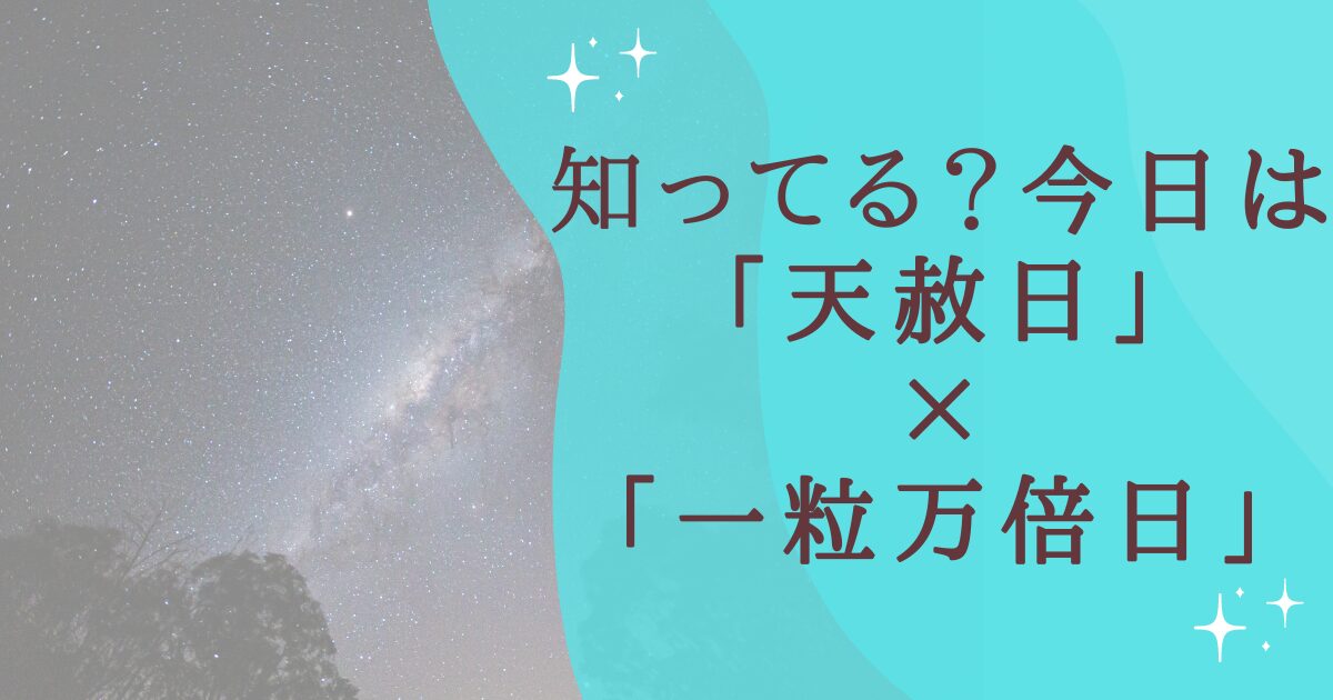 知ってる？今日は